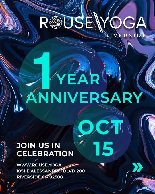 Rouse Yoga One Year Anniversary Celebration
