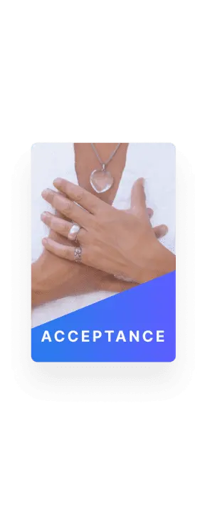 Acceptance Hand Over Heart Card